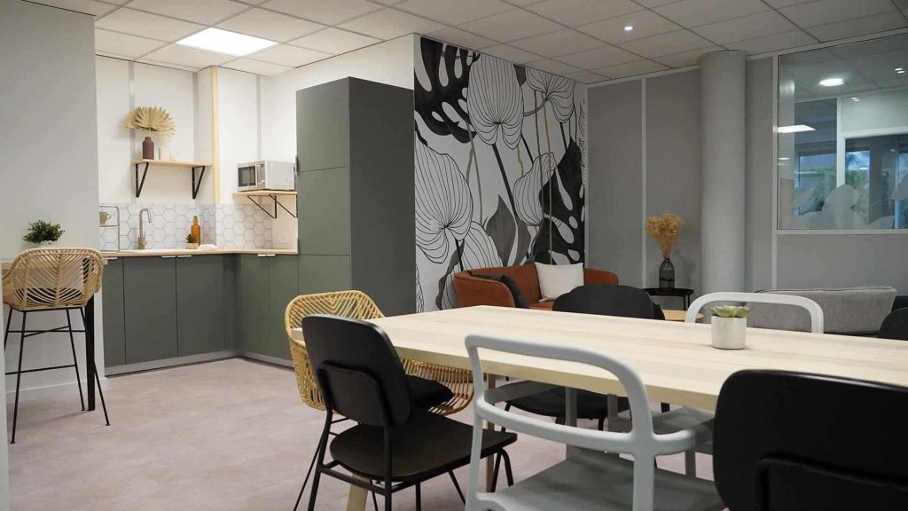 photo d'une salle de pause vide