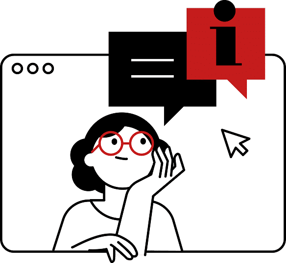 illustration stylisée d'une femme pensive