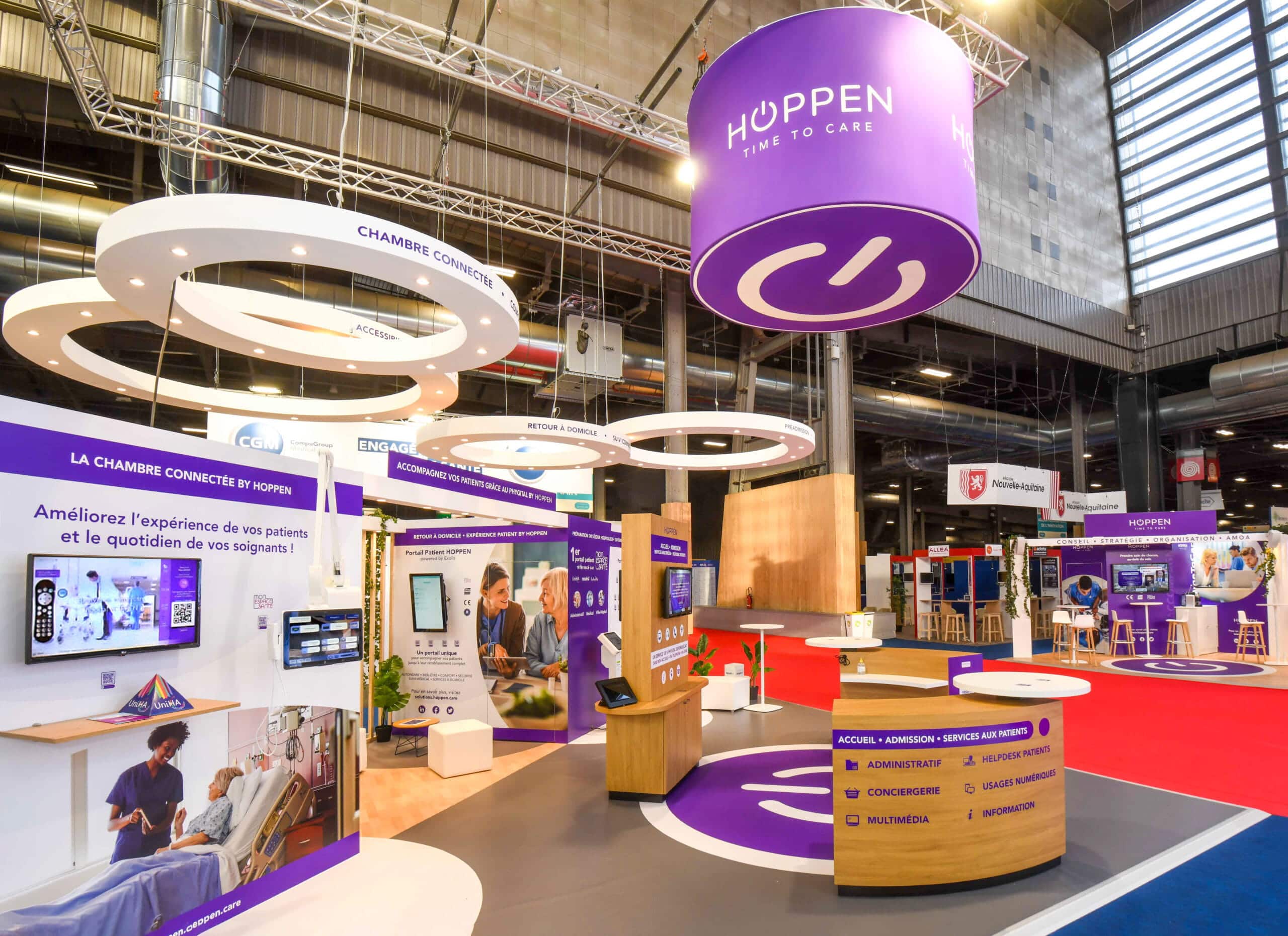 Stand Hoppen par Standpub au salon Santexpo