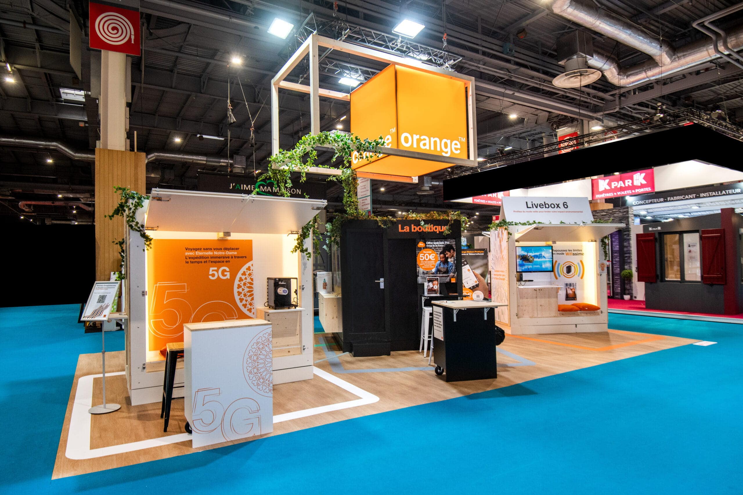 Stand Orange par Standpub à la Foire de Paris