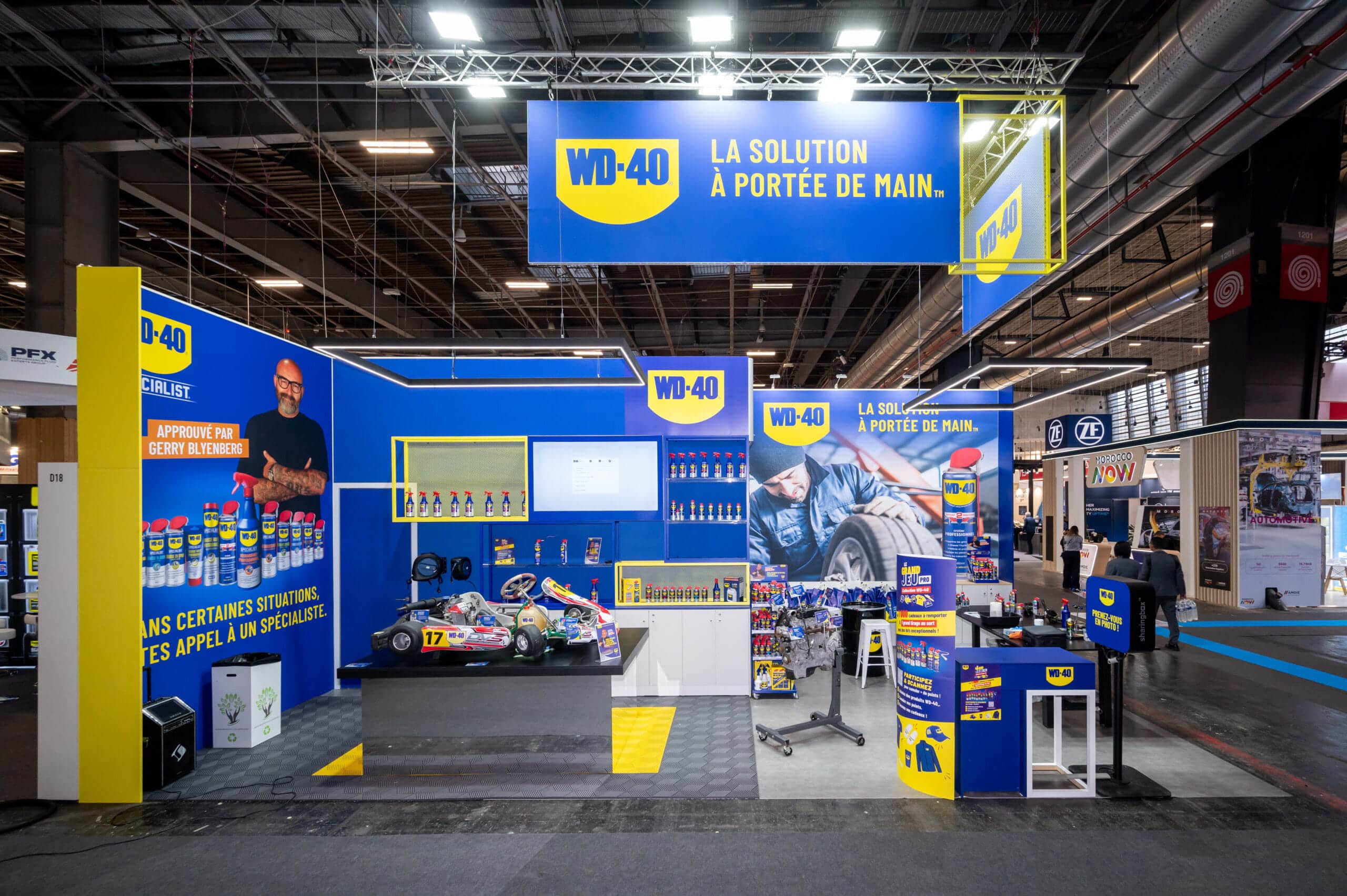 Stand WD40 par Standpub au salon Equipauto