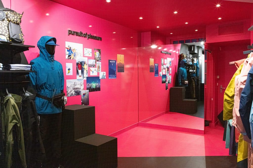 Agencement de popup store par Standpub