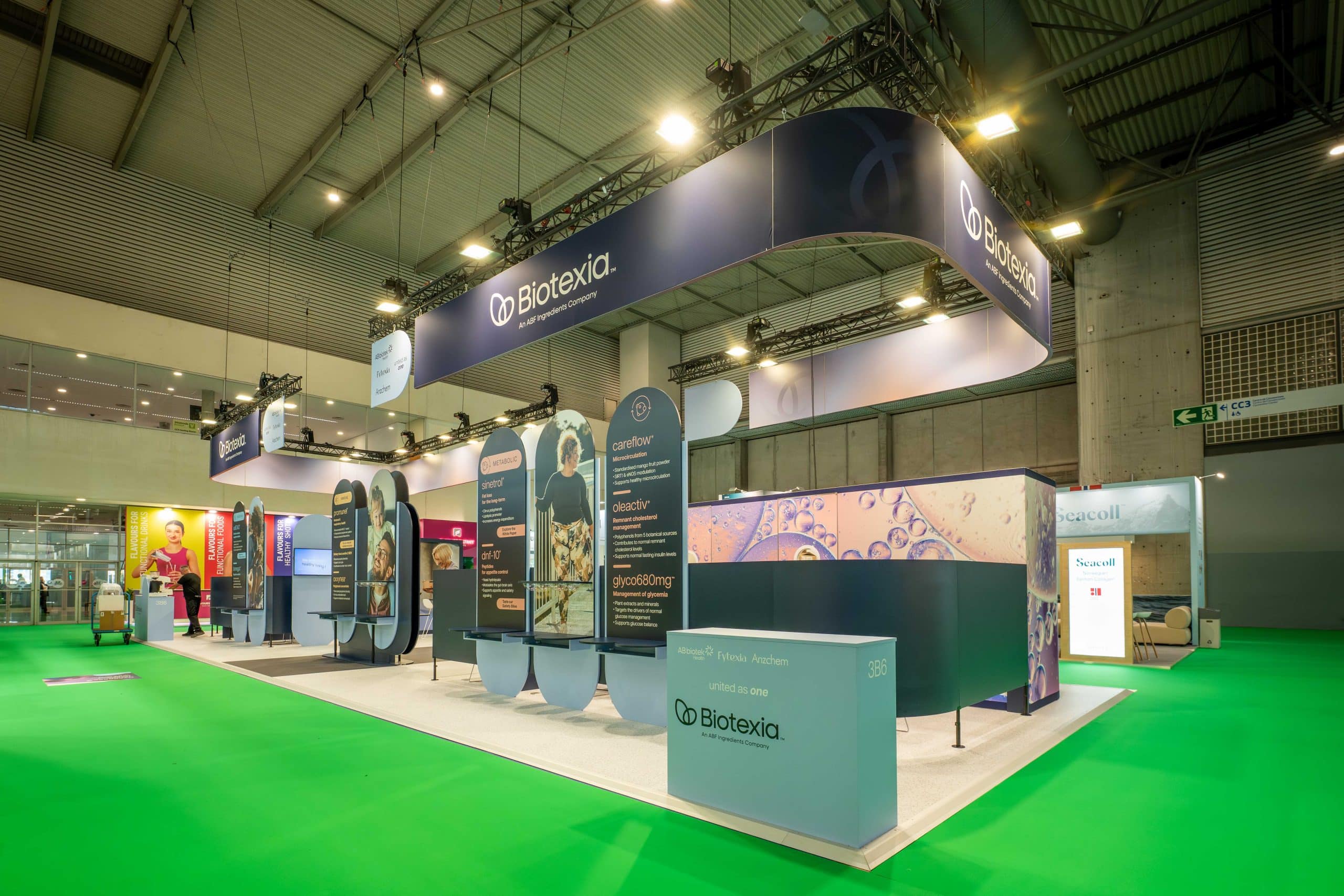 Stand Biotexia au salon Vitafoods
