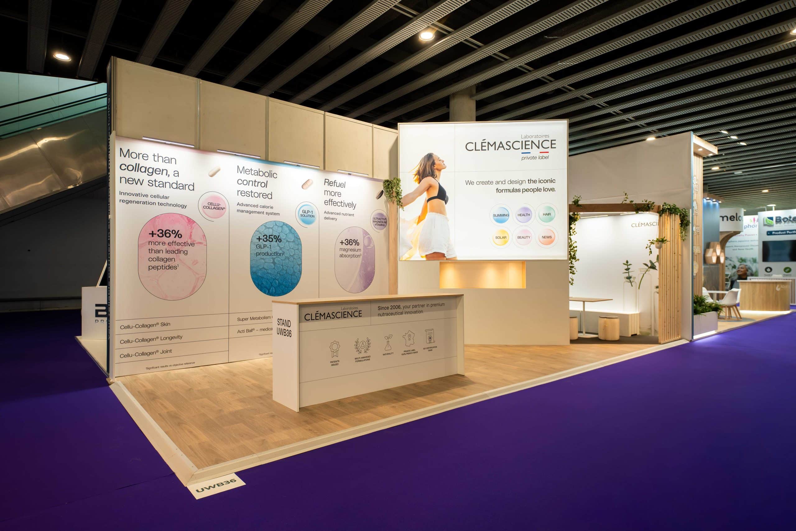 Stand Clemascience au salon Vitafoods